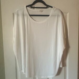 Lucky Brand White cap Sleeve oversized Top XXL